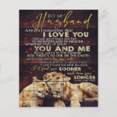 Op mijn man | Mijn Husband Gift | Brief voor hem | Flyer (Voorkant)