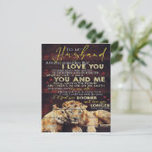 Op mijn man | Mijn Husband Gift | Brief voor hem | Kaart (Staand voorkant)