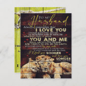 Op mijn man | Mijn Husband Gift | Brief voor hem | Kaart (Voorkant / Achterkant)