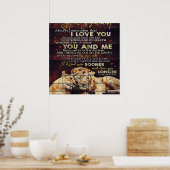 Op mijn man | Mijn Husband Gift | Brief voor hem | Poster (Keuken)
