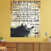 Op mijn man | Mooie decor voor het gezin Canvas Afdruk (Insitu (Woonkamer))