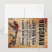 Op mijn man | Offertes over de liefdessituatie van Aankondigingskaart (Voorkant / Achterkant)