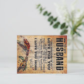 Op mijn man | Offertes over de liefdessituatie van Aankondigingskaart (Staand voorkant)