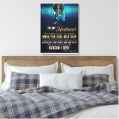 Op mijn man | Offertes over de liefdessituatie van Canvas Afdruk (Insitu (Slaapkamer))