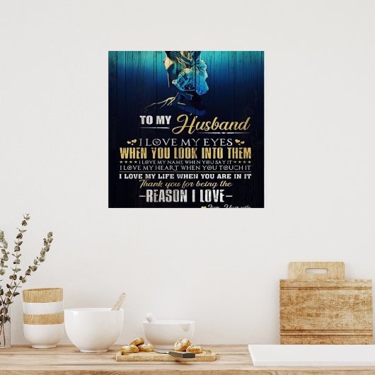 Op mijn man | Offertes over de liefdessituatie van Poster (Keuken)