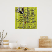 Op mijn man | Offertes over de liefdessituatie van Poster (Keuken)