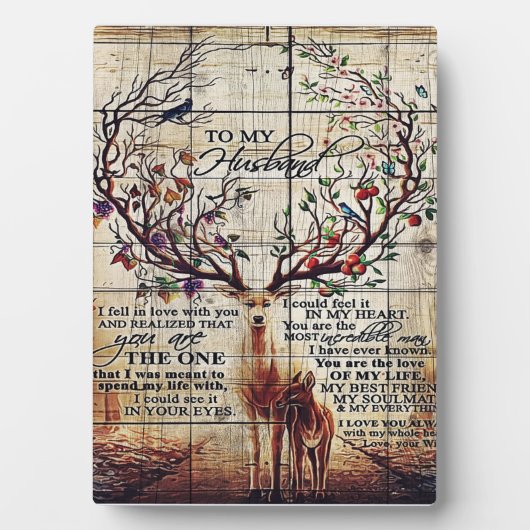 Op mijn man ontwerp | Brief aan echtgenoot Fotoplaat (voorkant)