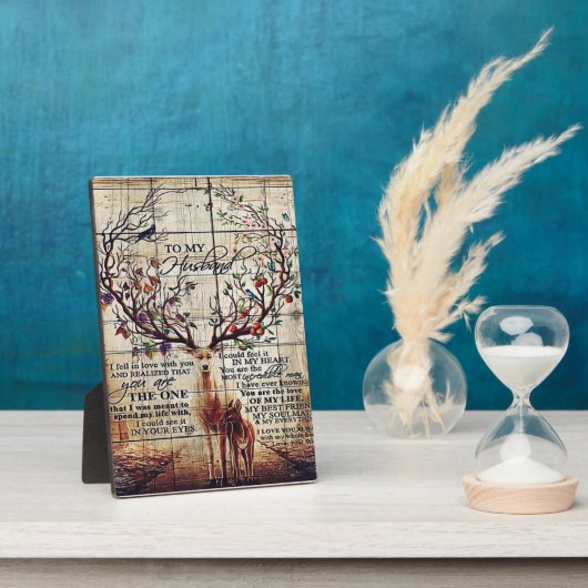 Op mijn man ontwerp | Brief aan echtgenoot Fotoplaat (Zijkant)