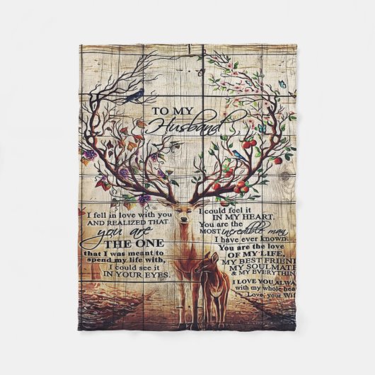 Op mijn man | Perfect cadeau voor de man Fleece Deken (Voorkant)