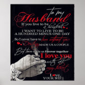 Op mijn man | Perfect cadeau voor de man Poster (Voorkant)