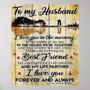 Op mijn man   Perfect cadeau voor de man Poster