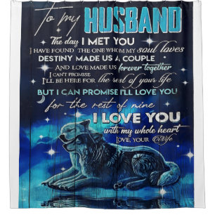 Op mijn man   Trendy Gift voor je man Douchegordijn