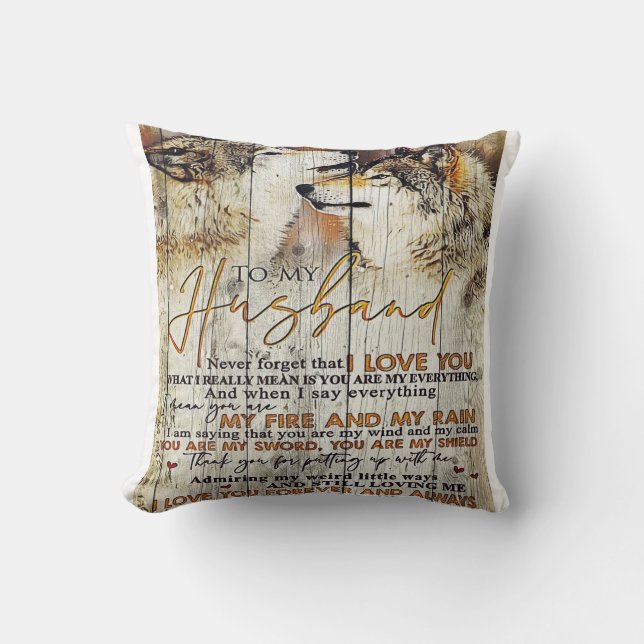 Op mijn man | Trendy Gift voor je man Kussen (Voorkant)