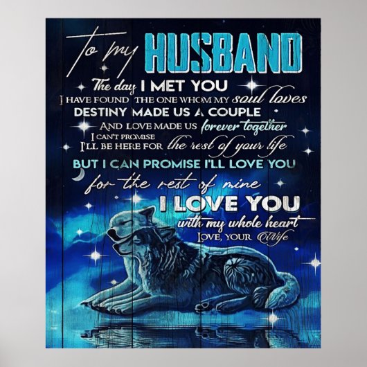 Op mijn man | Trendy Gift voor je man Poster (Voorkant)