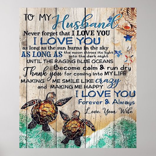 Op mijn man | Trendy Gift voor je man Poster (Voorkant)
