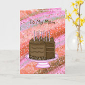 Op mijn moeder | Fijne verjaardag Kaart (Gele Bloem)