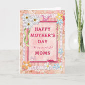 Op mijn momen, een Moederdag kaart (Voorkant)