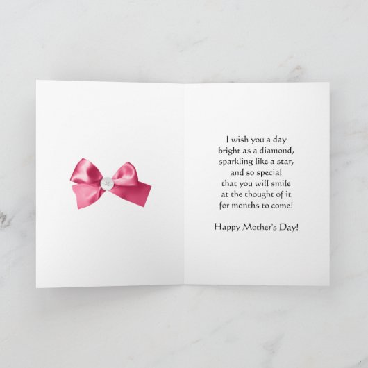 Op mijn momen, een Moederdag kaart (Binnen)