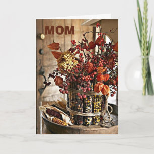 OP MIJN MOMENT BIJ THANKSGIVING-DANKFUL VOOR HET M FEESTDAGEN KAART