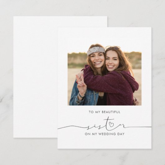 Op mijn mooie zuster op mijn huwelijksdag (Voorkant / Achterkant)