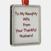 OP MIJN NAUWSTE VROUW VAN DANKFUL HUSBAND ORNAMENT (Rechts)