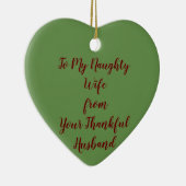 OP MIJN NAUWSTE VROUW VAN DANKFUL HUSBAND ORNAMENT (Rechts)