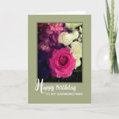 Op mijn oma! Mooie verjaardagsfeest Kaart (Voorkant)