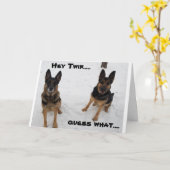 OP MIJN "OUDERE TWIN" OP JE BIRTHDAAGKAART KAART (Gele Bloem)