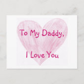 Op mijn papa briefkaart (Voorkant)