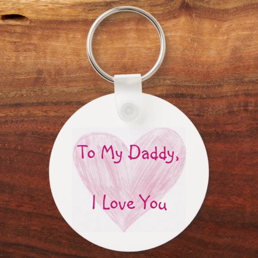 Op mijn papa sleutelhanger (Voorkant)