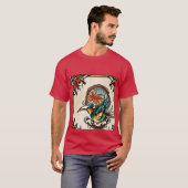 Op mijn T-shirt is een afbeelding van een vogel ge (Voorkant volledig)