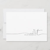 Op mijn tante Weddenning Morning Cute Message (Voorkant)