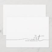 Op mijn tante Weddenning Morning Cute Message (Voorkant / Achterkant)