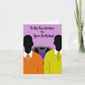 Op mijn tweelingbroer ben je de Afrikaanse sterkst Kaart (Voorkant)