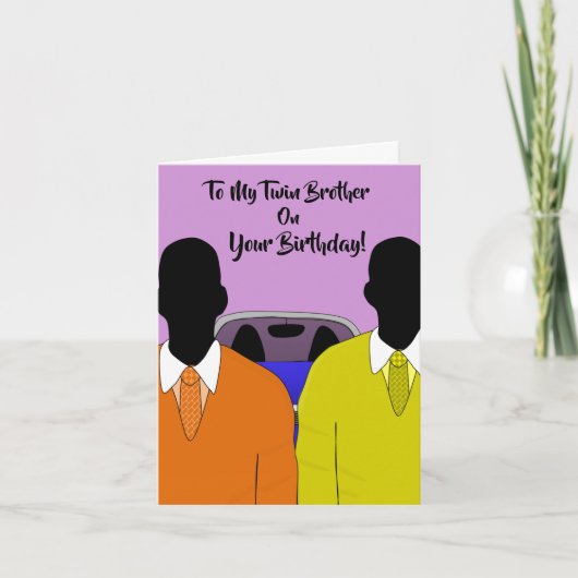 Op mijn tweelingbroer ben je de Afrikaanse sterkst Kaart (Voorkant)