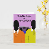 Op mijn tweelingbroer ben je de Afrikaanse sterkst Kaart (Gele Bloem)