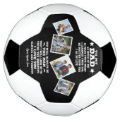 Op mijn vader, lessen geleerd | Aangepaste 4 foto' Voetbal (Gedraaid)