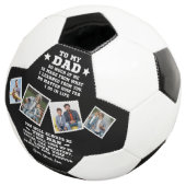 Op mijn vader, lessen geleerd | Aangepaste 4 foto' Voetbal (Drie kwart)