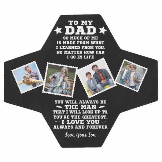 Op mijn vader, lessen geleerd | Aangepaste 4 foto' Voetbal (Enkel)