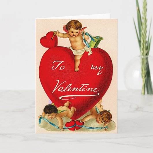 Op mijn Valentijn Feestdagen Kaart (Voorkant)