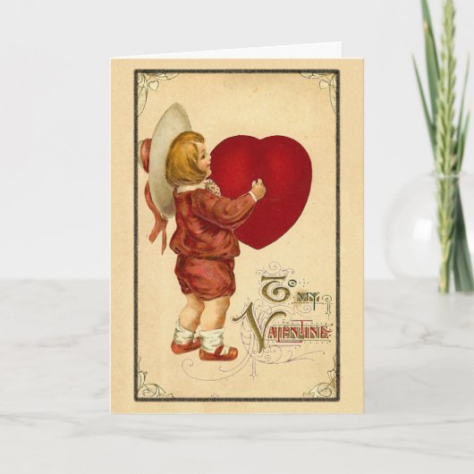 Op mijn Valentijn Feestdagen Kaart (Voorkant)