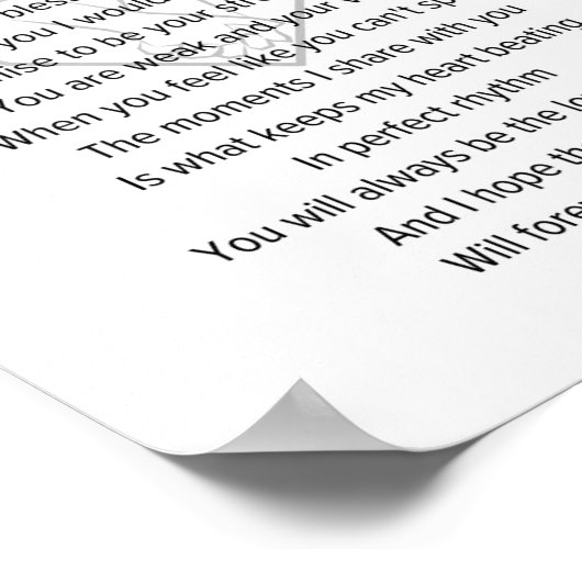 Op mijn vriend poster (Hoek)