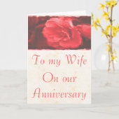 Op mijn vrouw Jubileum kaart (Gele Bloem)