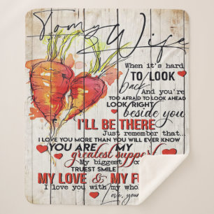 Op mijn vrouw  Vakantiedagen   Brief voor mijn vro Sherpa Deken