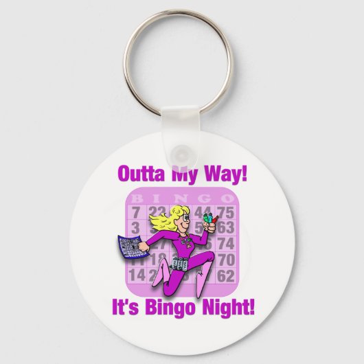 Op mijn weg! Bingo Night Sleutelhanger (Voorkant)
