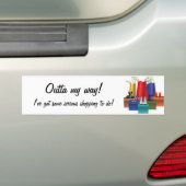 Op mijn weg! Bumpersticker (Op auto)