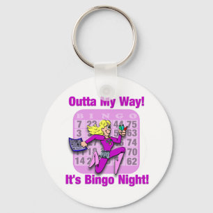 Op mijn weg! Het is Bingo Night Sleutelhanger