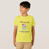 Op mijn weg! Ik eet Cupcakes! T-shirt (Voorkant volledig)