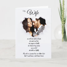 Op mijn Wife (Husband) Valentijnsdag Card