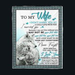 Op mijn Wolf Wife Birthday Gift, een paar bruiloft Fleece Deken<br><div class="desc">Op mijn Wolf Wife Birthday Gift,  een paar bruiloft</div>